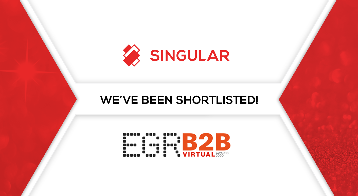 Singular shortlisted in 4 categories at the EGR B2B Awards